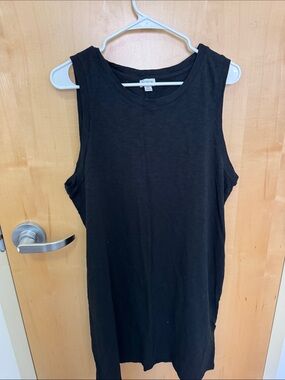 J. Crew Black Sleeveless Midi Dress